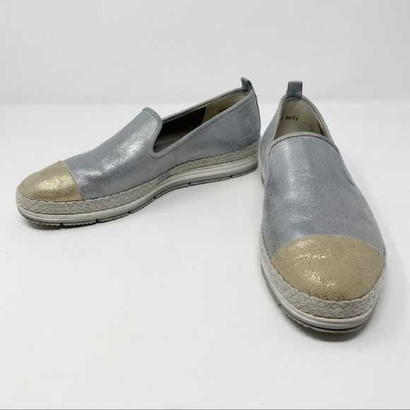 Paul Green Shoes - Paul Green Posh Espadrille Flat Sneaker Grey 7.5